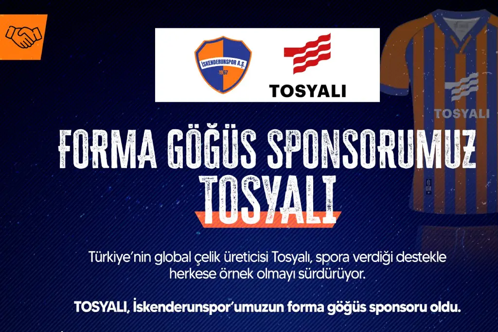 Forma Göğüs Sponsorumuz Tosyalı Oldu
