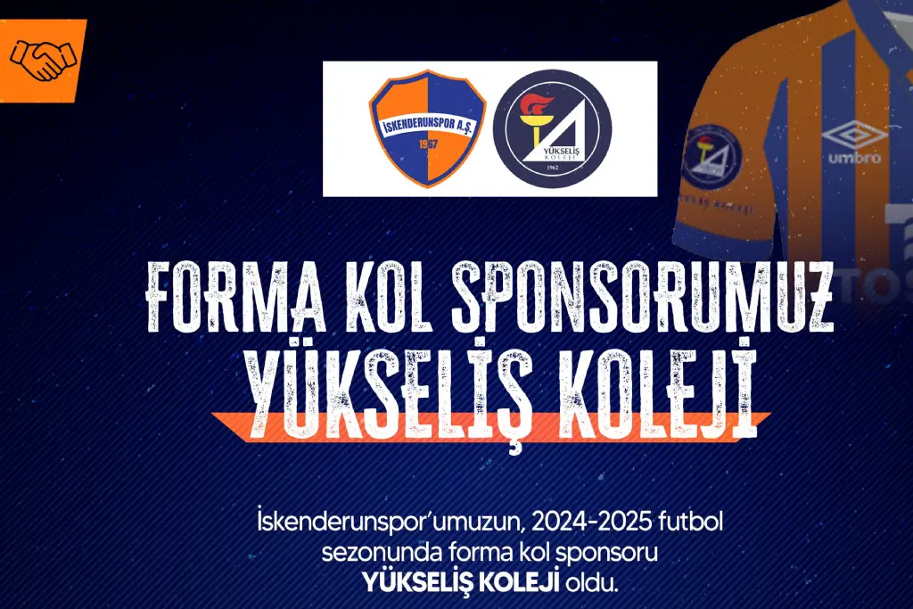 Forma Kol Sponsorumuz Yükseliş Koleji Oldu