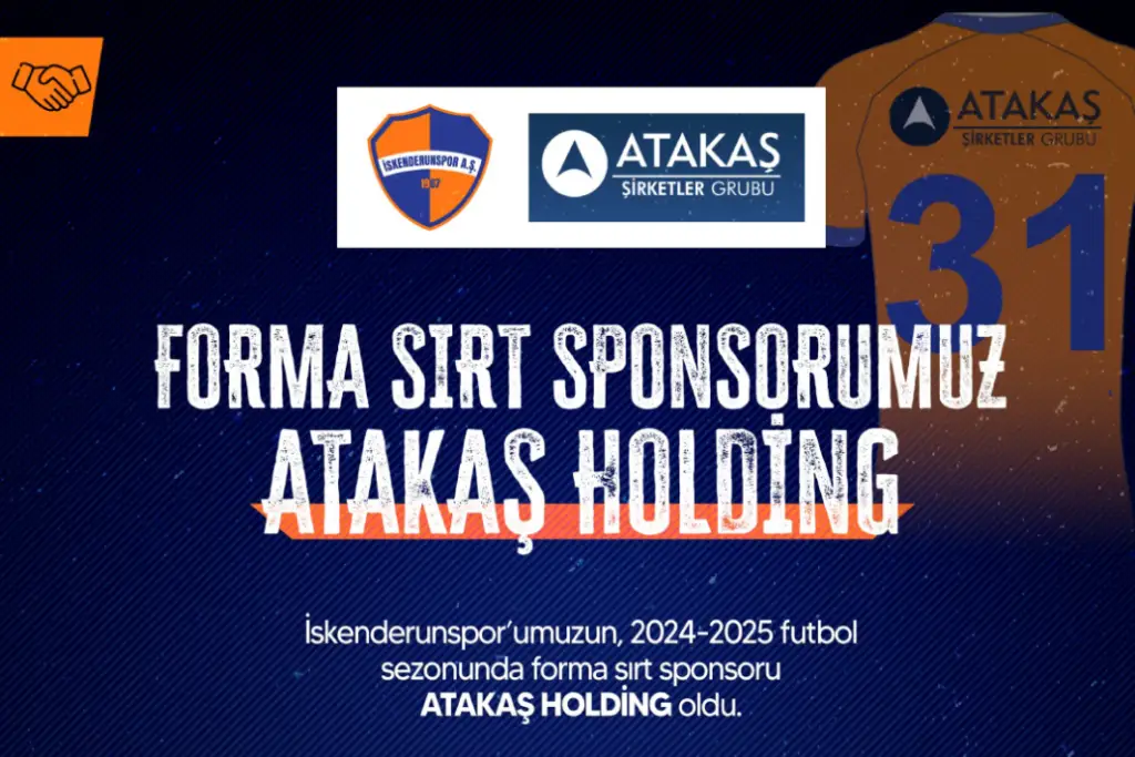 Forma Sırt Sponsorumuz Atakaş Holding Oldu
